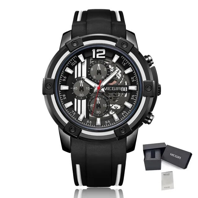 Relógio MEGIR 2097 | Militar Desportivo com Pulseira Silicone