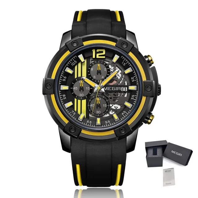 Relógio MEGIR 2097 | Militar Desportivo com Pulseira Silicone