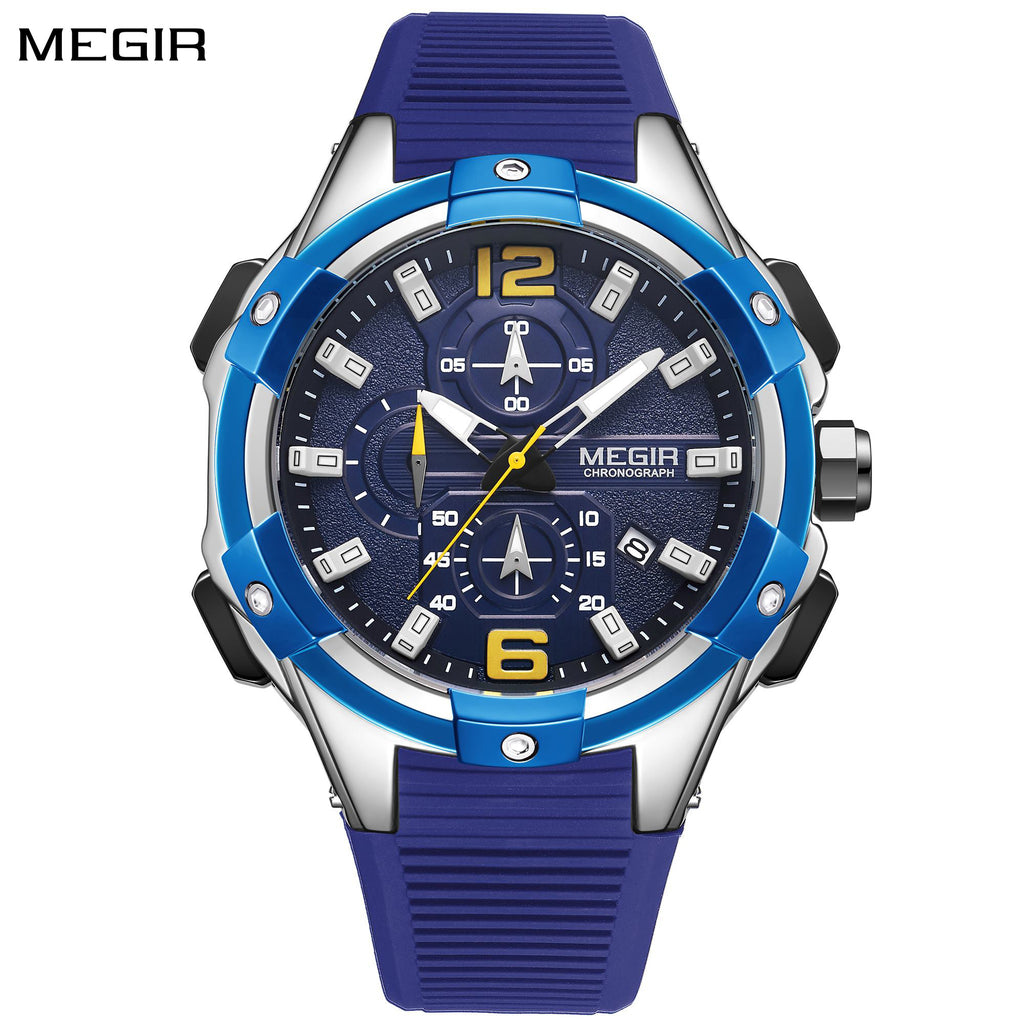 Relógio MEGIR 2161 | Luxo Militar com Luminoso e Data | Homem