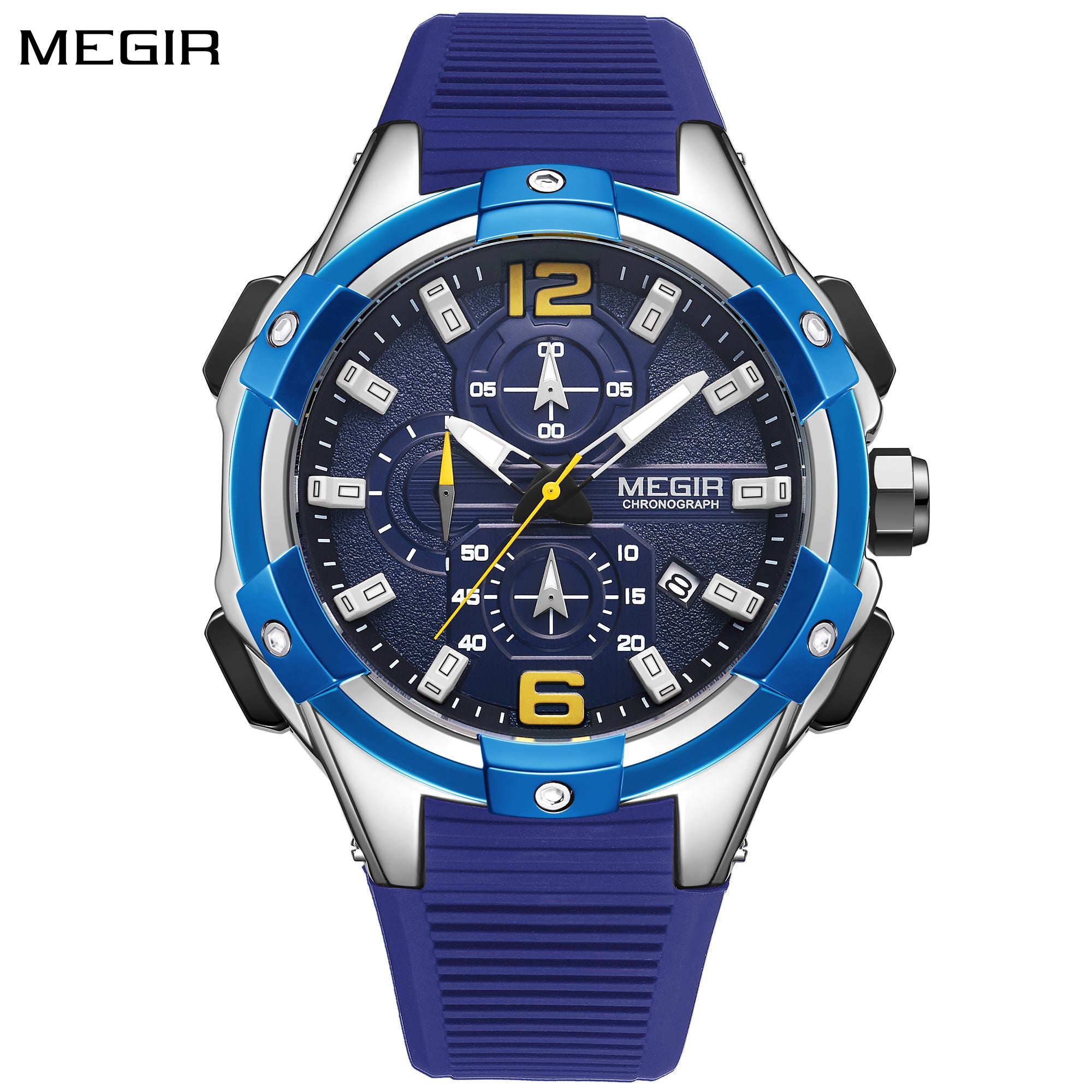 Relógio MEGIR 2161 | Luxo Militar com Luminoso e Data | Homem
