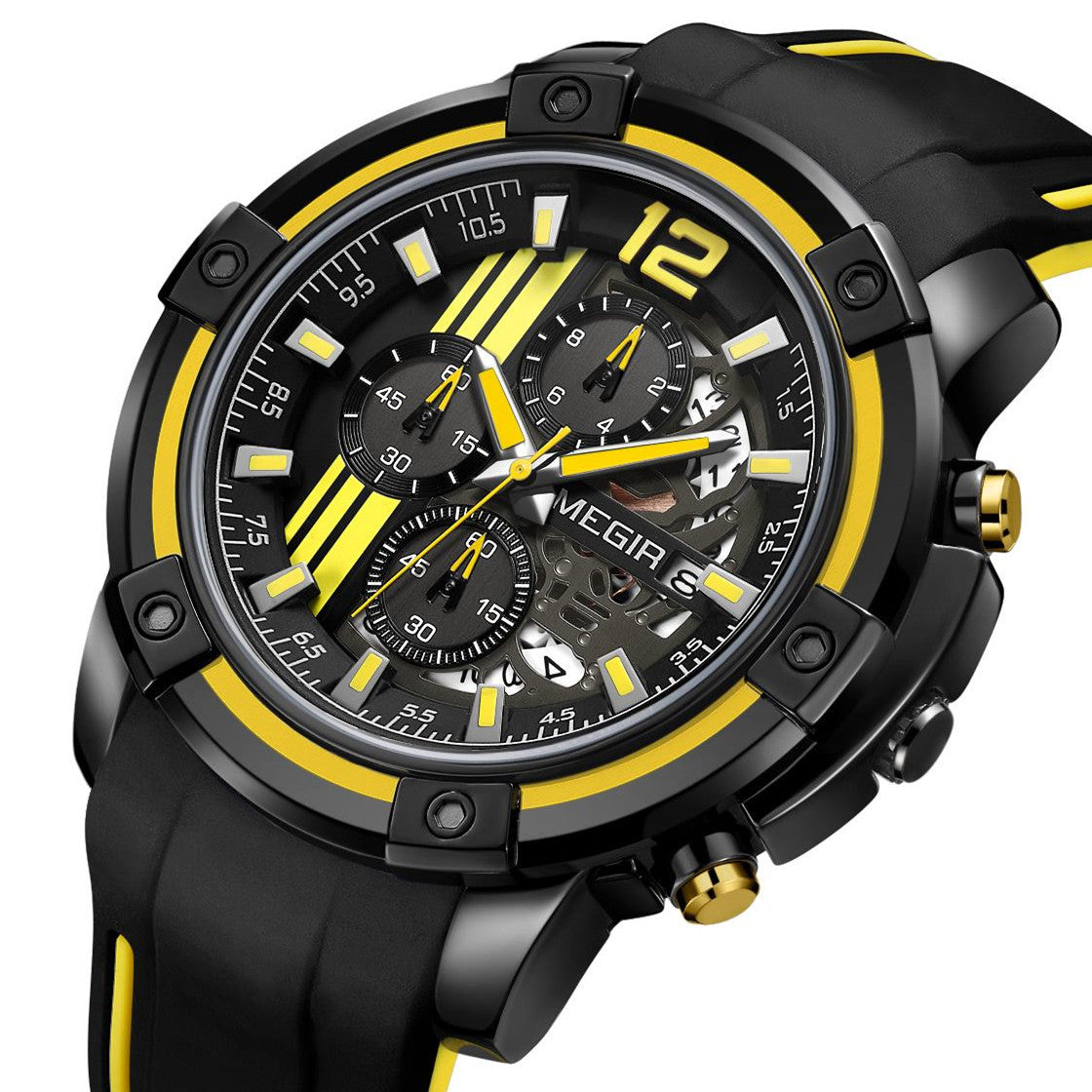 Relógio MEGIR 2097 | Militar Desportivo com Pulseira Silicone