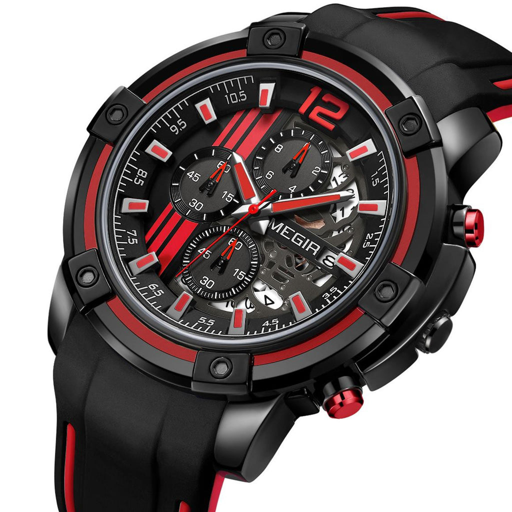 Relógio MEGIR 2097 | Militar Desportivo com Pulseira Silicone