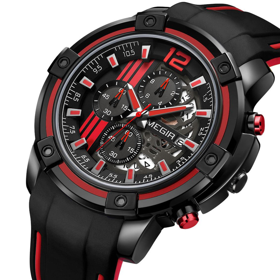 Relógio MEGIR 2097 | Militar Desportivo com Pulseira Silicone