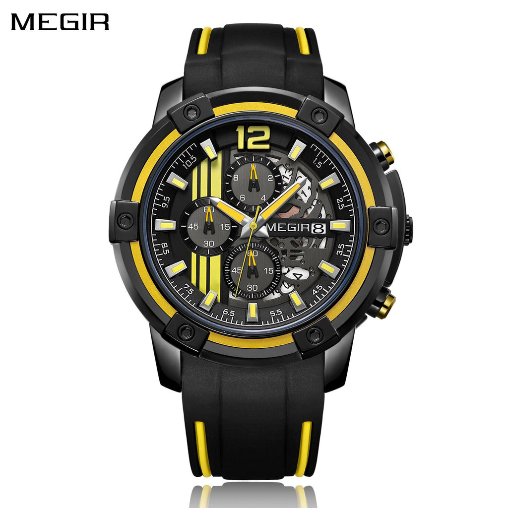 Relógio MEGIR 2097 | Militar Desportivo com Pulseira Silicone