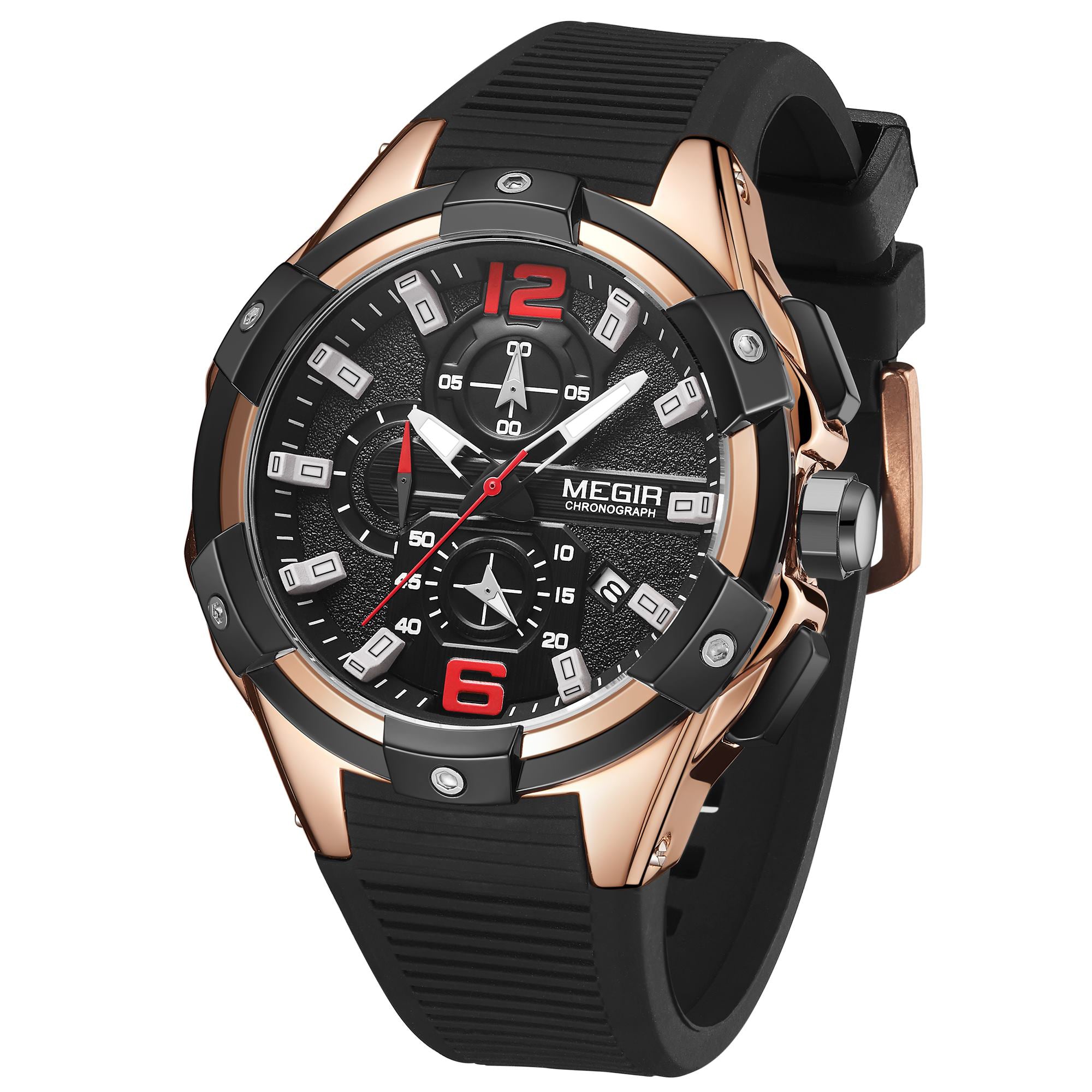 Relógio MEGIR 2161 | Luxo Militar com Luminoso e Data | Homem