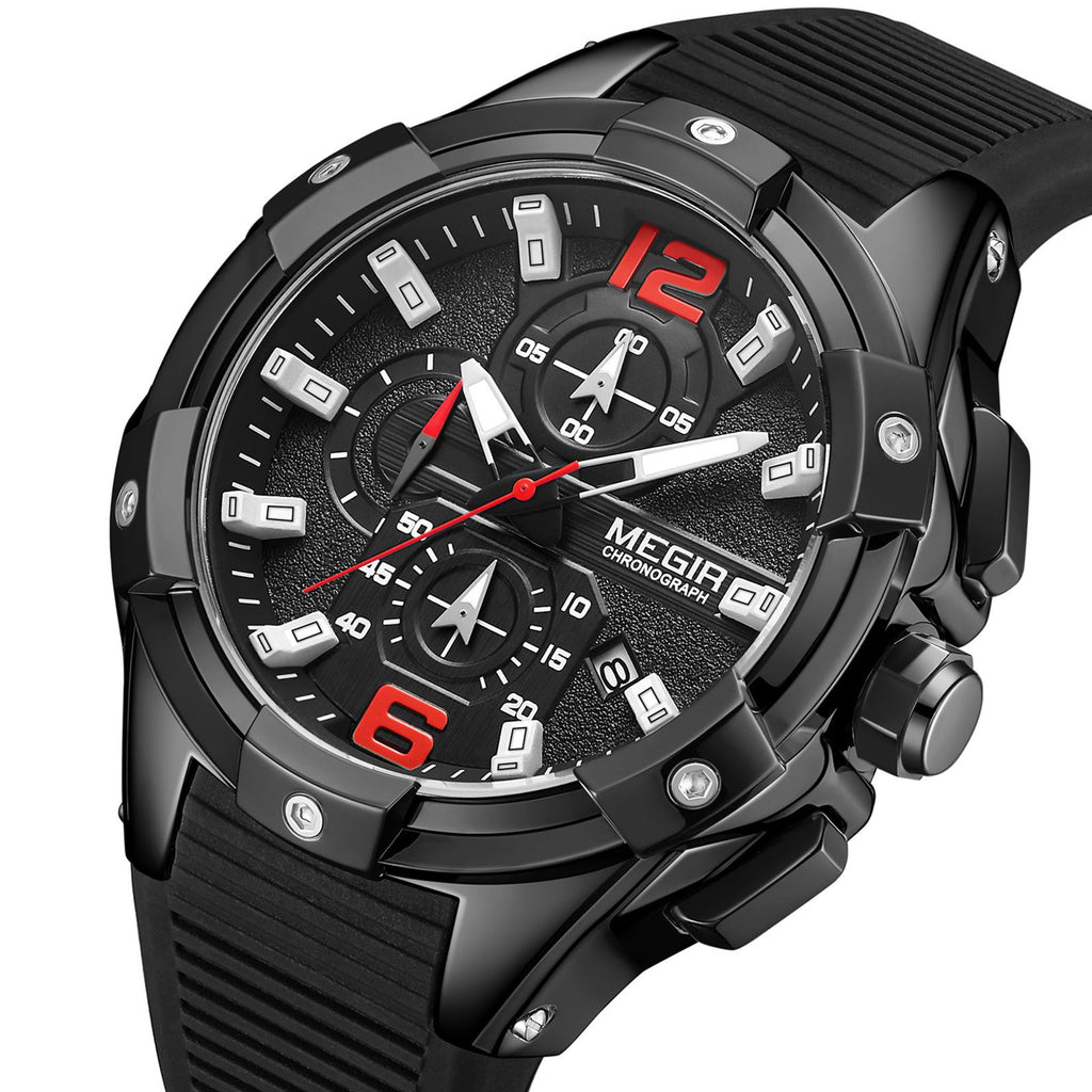 Relógio MEGIR 2161 | Luxo Militar com Luminoso e Data | Homem