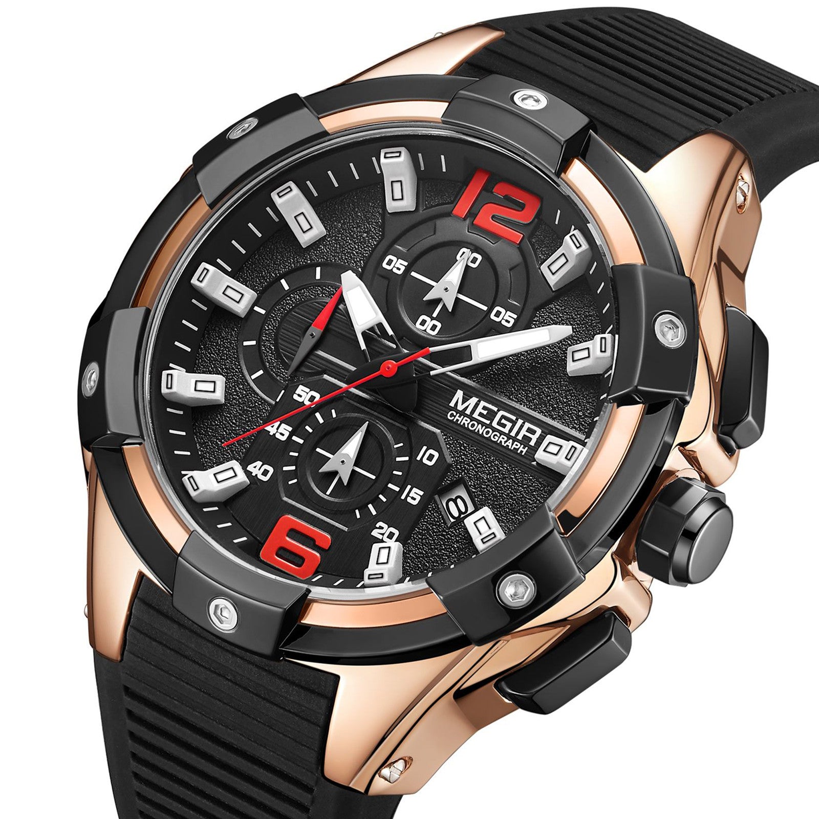 Relógio MEGIR 2161 | Luxo Militar com Luminoso e Data | Homem