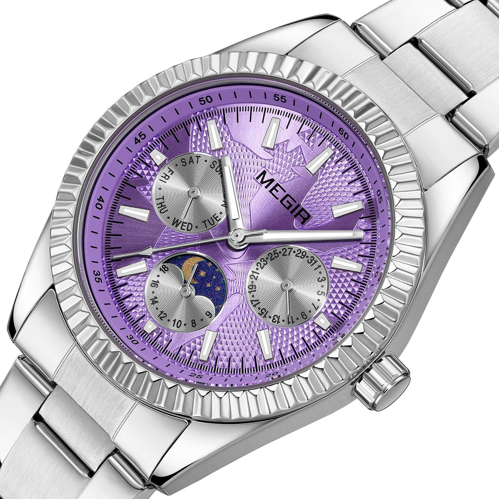 Relógio MEGIR 1102 | Business Casual com Calendário e Luminoso