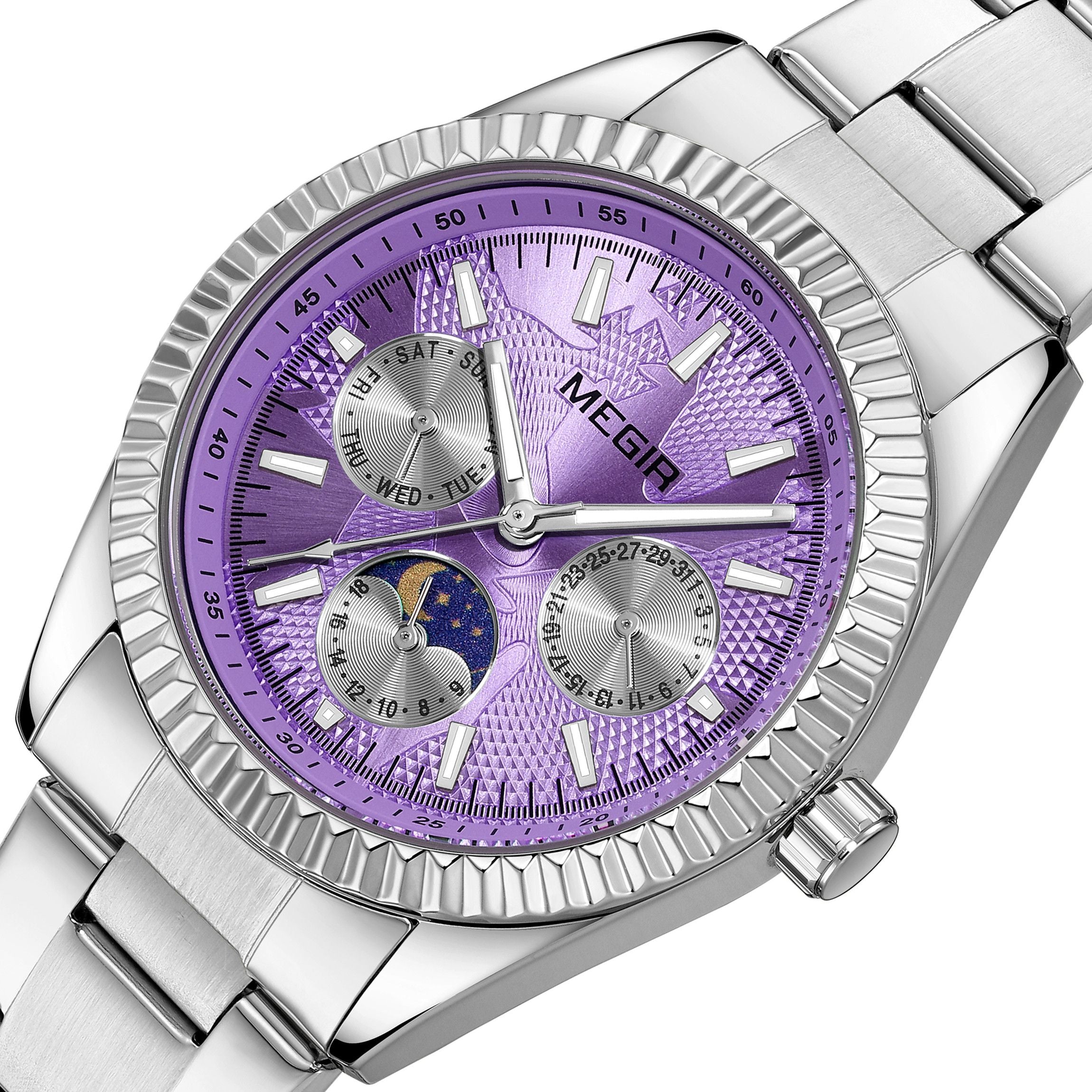Relógio MEGIR 1102 | Business Casual com Calendário e Luminoso