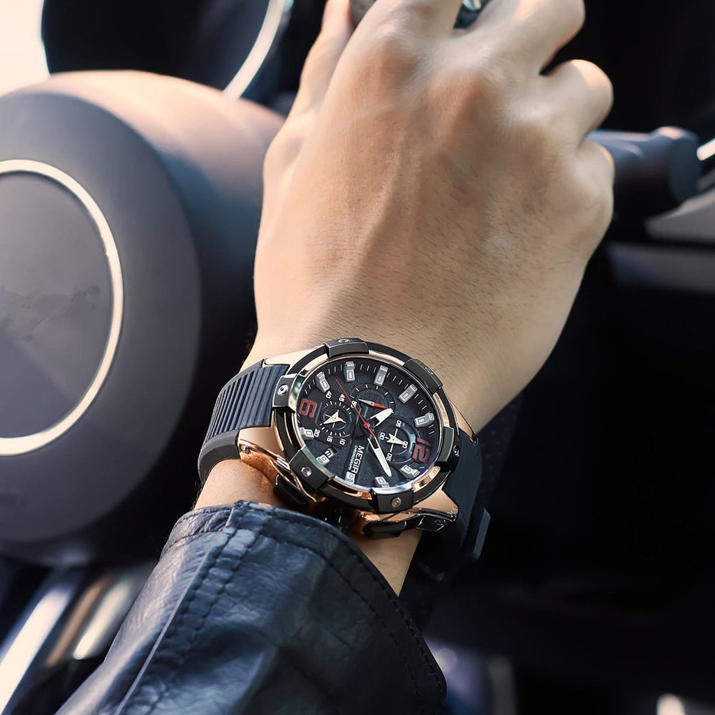 Relógio MEGIR 2161 | Luxo Militar com Luminoso e Data | Homem