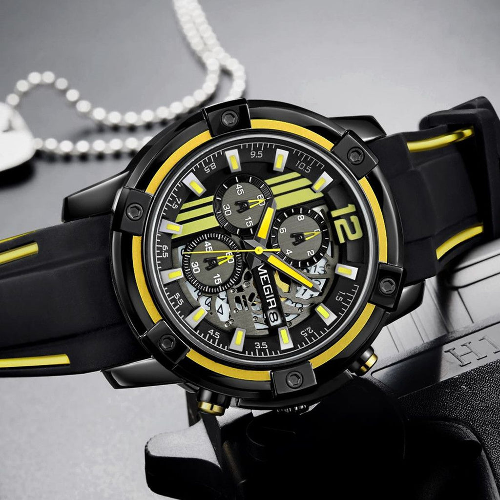 Relógio MEGIR 2097 | Militar Desportivo com Pulseira Silicone