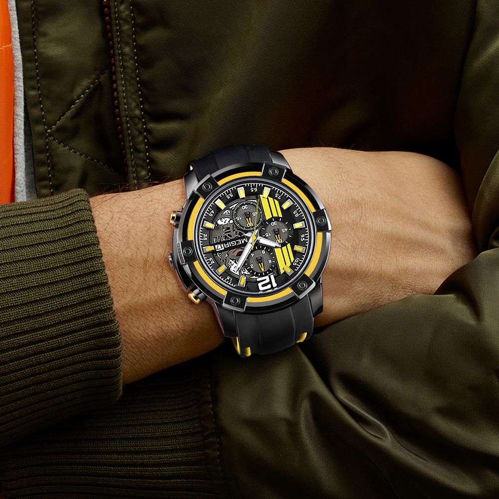 Relógio MEGIR 2097 | Militar Desportivo com Pulseira Silicone