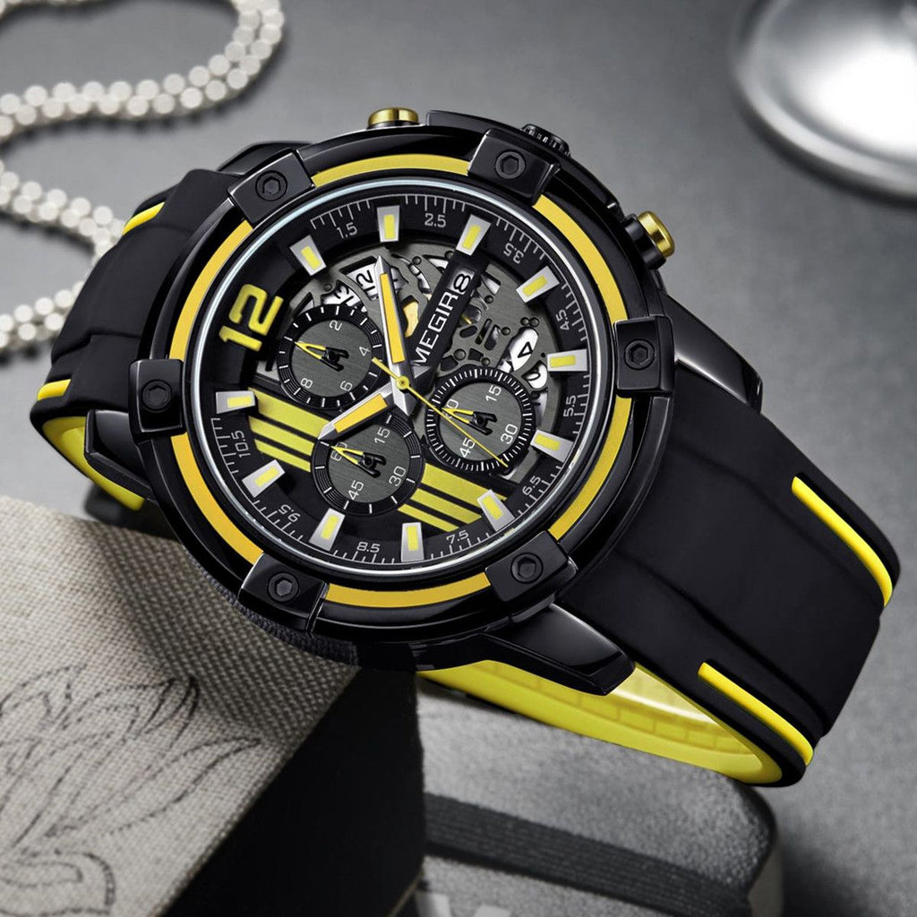 Relógio MEGIR 2097 | Militar Desportivo com Pulseira Silicone
