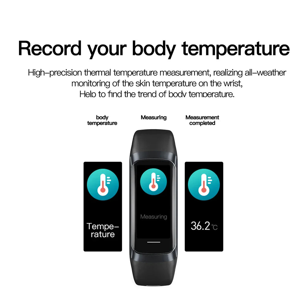 Smartwatch NNEOBA | Monitor de Temperatura Corporal e Saúde