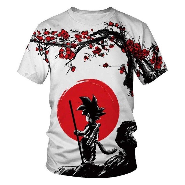 T-Shirt Dragon Ball Z 3D | Goku e Vegeta | Anime Homem Verão