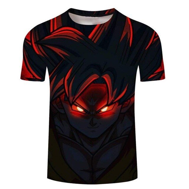 T-Shirt Dragon Ball Z 3D | Goku e Vegeta | Anime Homem Verão