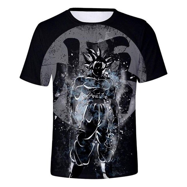 T-Shirt Dragon Ball Z 3D | Goku e Vegeta | Anime Homem Verão