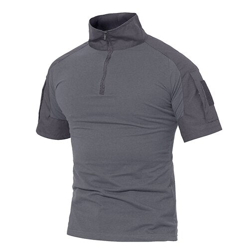 T-Shirt Tática Militar Camuflagem | Airsoft Paintball | Homem Verão