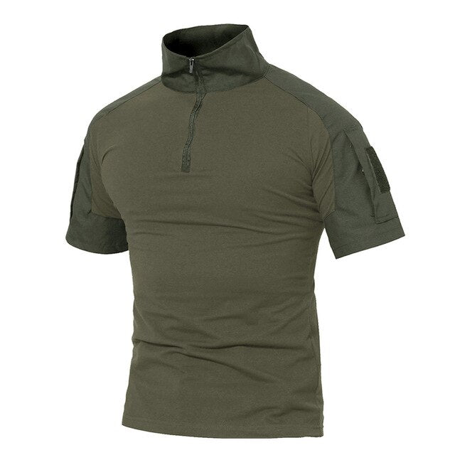 T-Shirt Tática Militar Camuflagem | Airsoft Paintball | Homem Verão