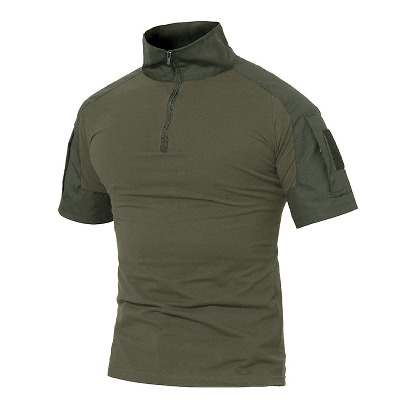 T-Shirt Tática Militar Camuflagem | Airsoft Paintball | Homem Verão